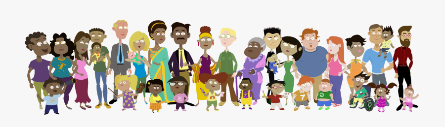 Family Portrait - Cartoon, Transparent Clipart
