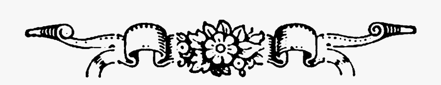Top Border Design Png Black And White, Transparent Clipart