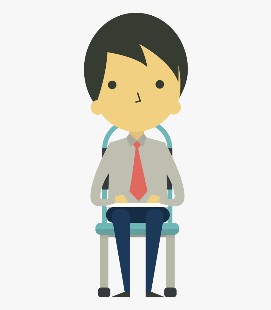 Clip Art Portfolio Categories - Sitting In Chair Clipart, Transparent Clipart