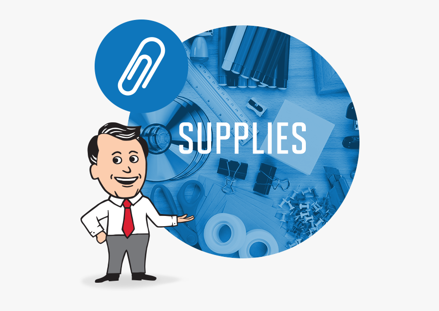 Office Supplies - Cartoon, Transparent Clipart