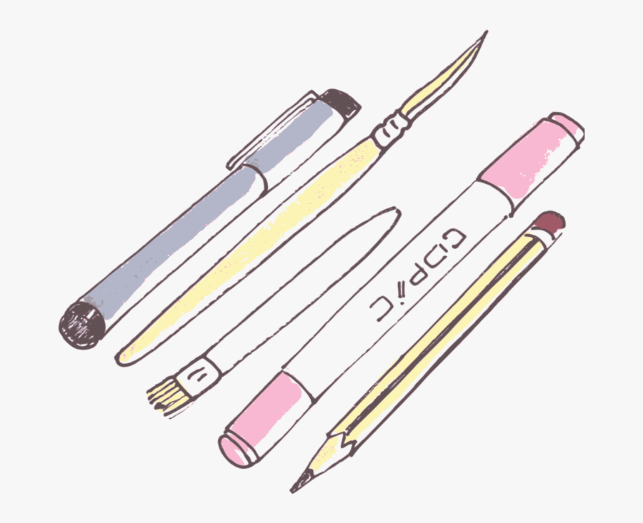 Pen,office Supplies,drawing - Clip Art Copics, Transparent Clipart