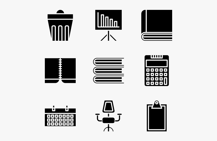 Office Supplies, Transparent Clipart