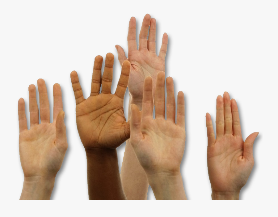 Transparent Transparent Hand Png - Transparent Raised Hands Png, Transparent Clipart