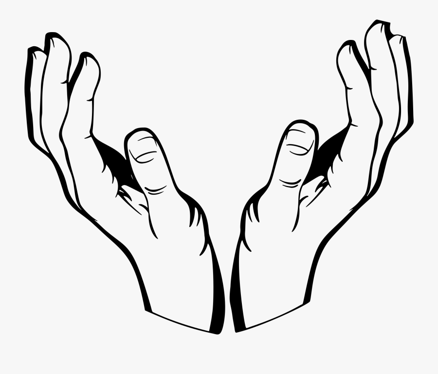 Hand Line Art - Hand Clipart, Transparent Clipart