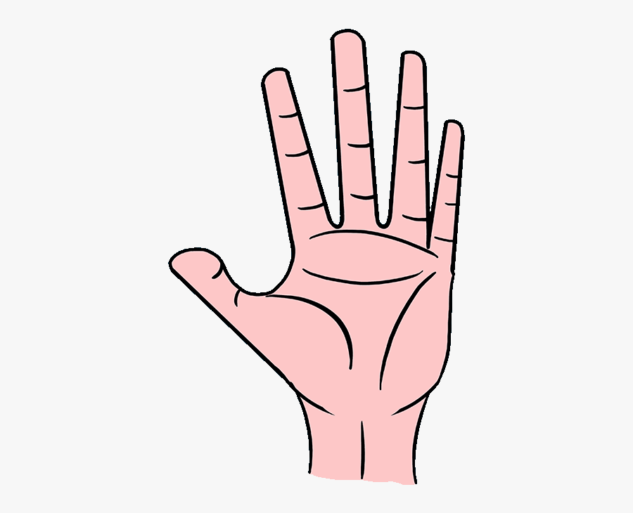 How To Draw Hand - Illustration, Transparent Clipart