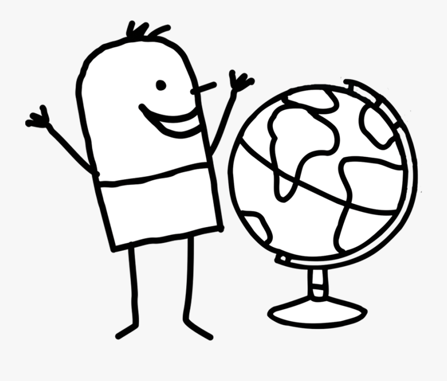 Globe Trotter Cartoon, Transparent Clipart