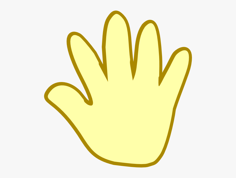 Cartoon Hand Creme Clip Art At Clker - Molde De Una Mano, Transparent Clipart