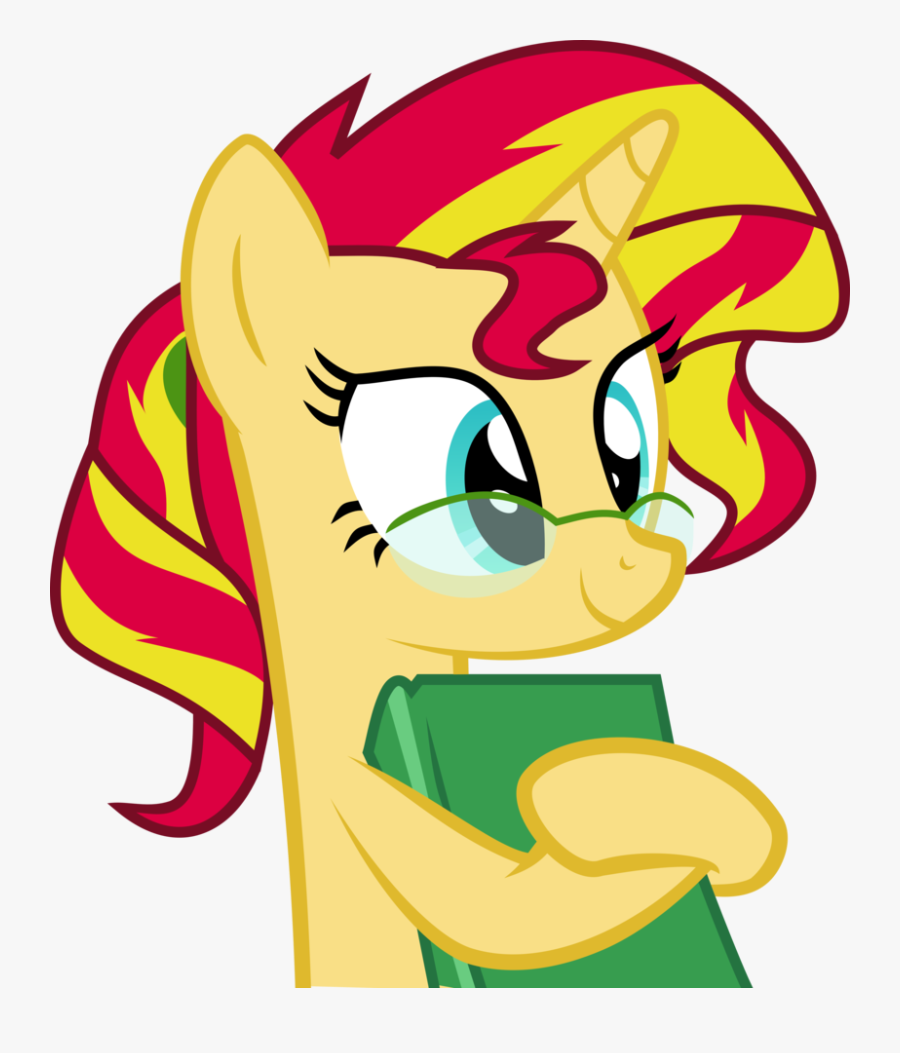 Clip Art Equestria Girls Sunset Shimmer - Sunset Shimmer Pony Glasses, Transparent Clipart