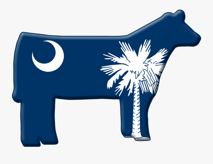 Dhc Sc Livestock Stickers - South Carolina State Flag, Transparent Clipart