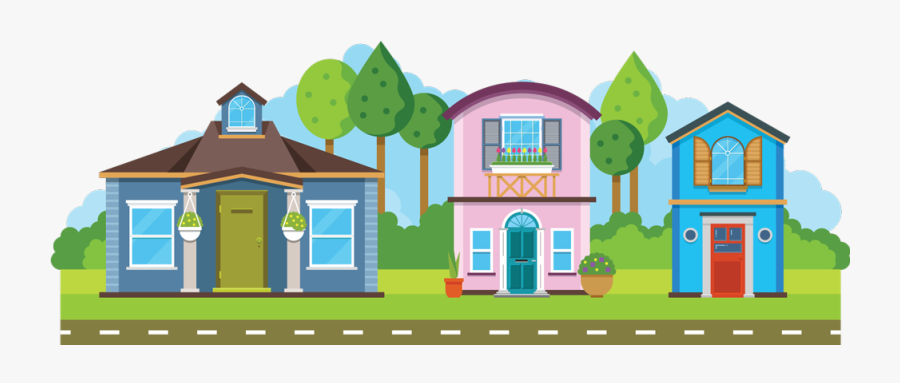 Clipart Rue Maison, Transparent Clipart