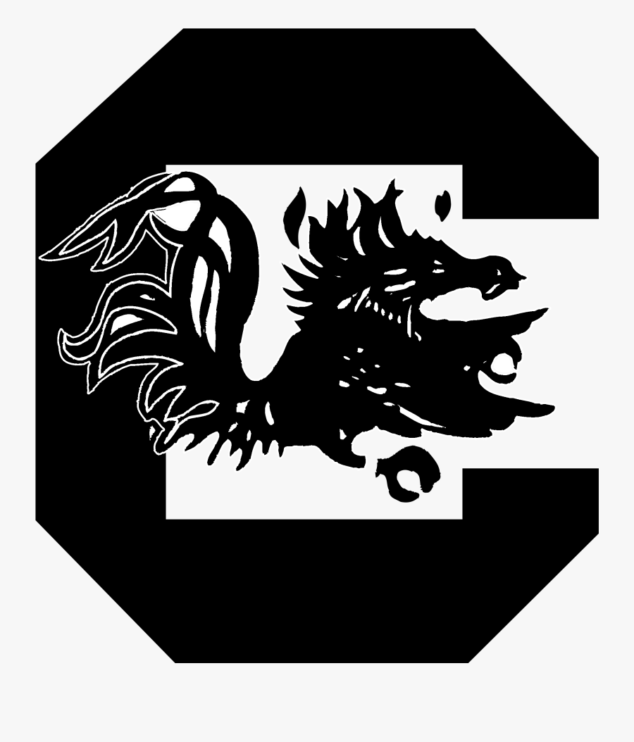 South Carolina Logo Black And White - South Carolina College Logo, Transparent Clipart