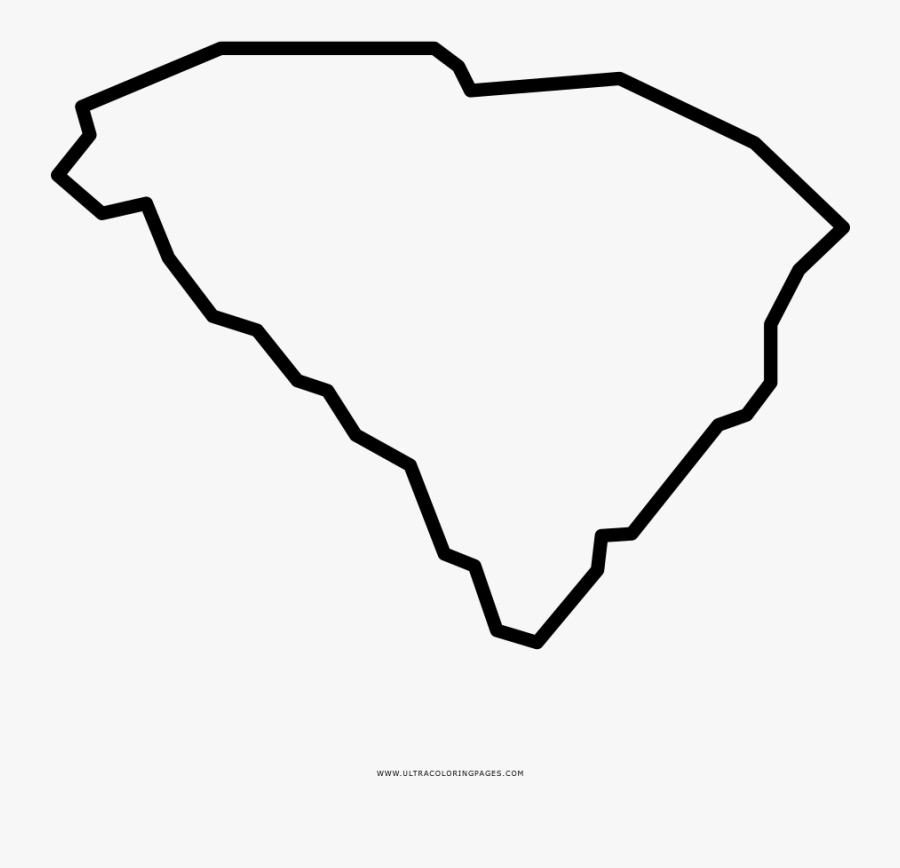 South Carolina Coloring Page - South Carolina State Drawing, Transparent Clipart