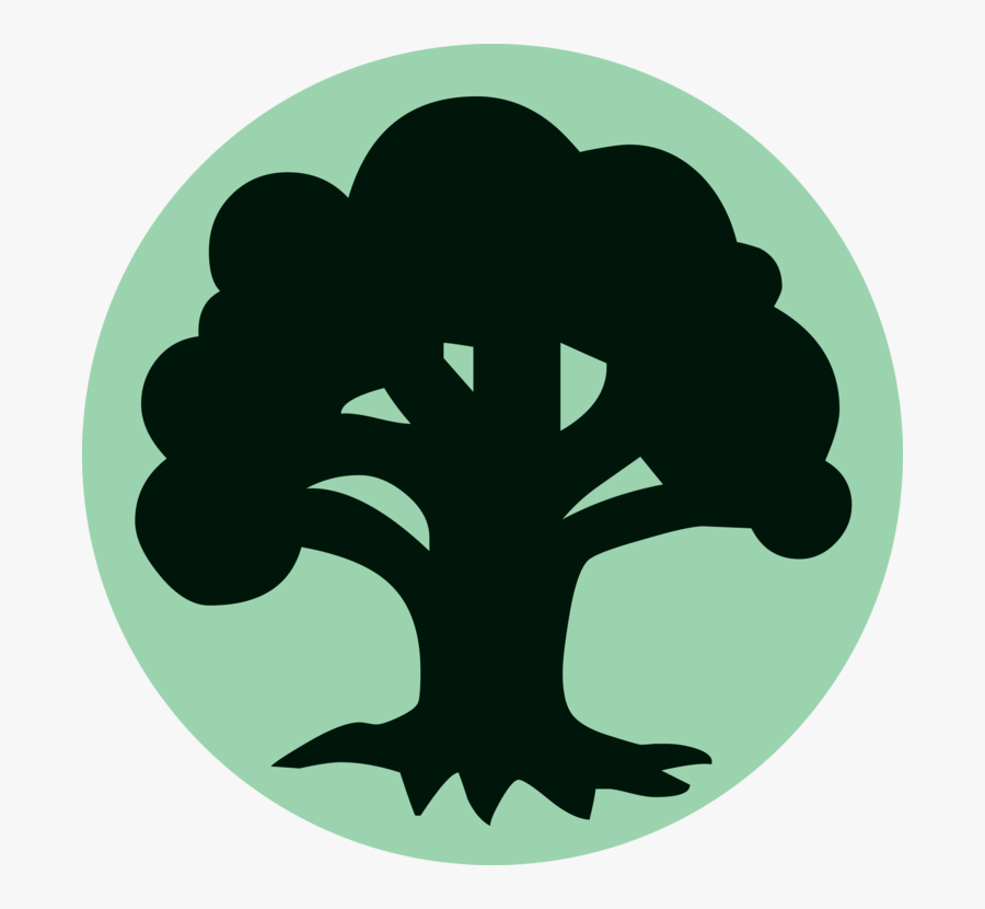 Plant,grass,leaf - Magic The Gathering Green Symbol, Transparent Clipart