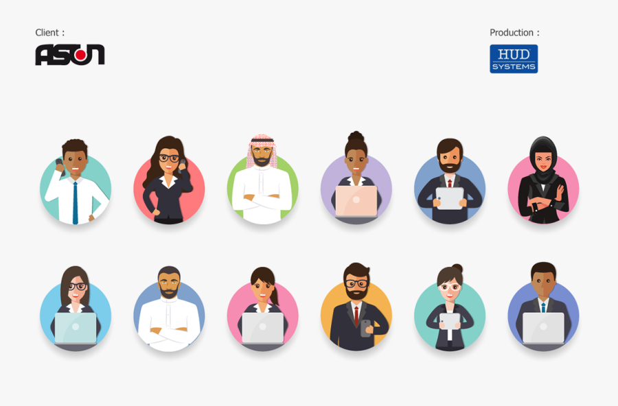 Group Of Employees Icon, Transparent Clipart