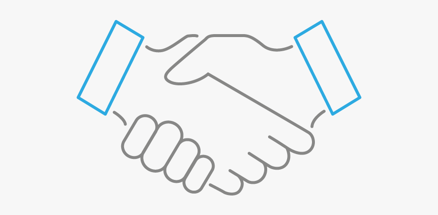 Recruitment - Handshake Line Icon, Transparent Clipart
