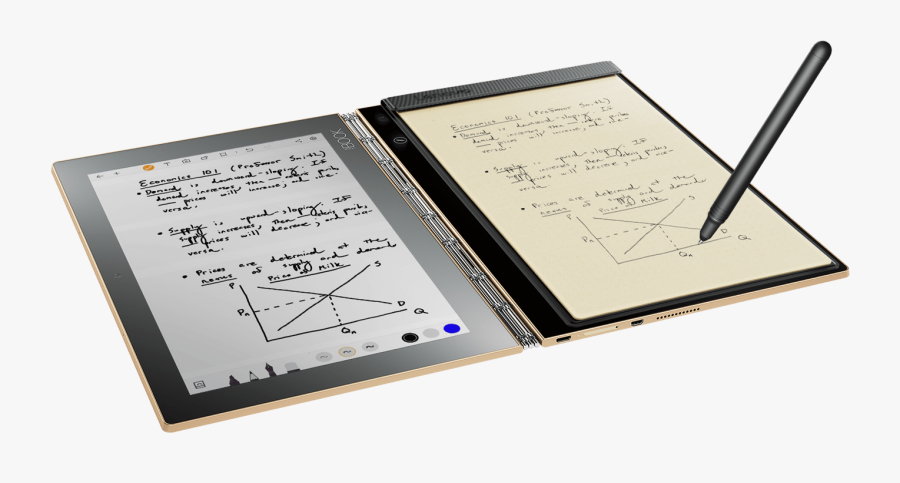 Transparent Torn Notebook Paper Clipart - Lenovo Yoga Book 930, Transparent Clipart
