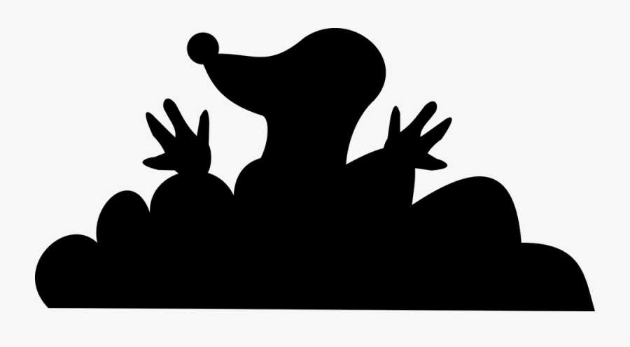 Mole Hill Silhouette, Transparent Clipart