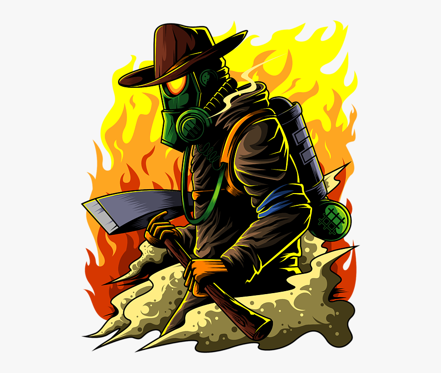 Firefighter Illustration, Transparent Clipart