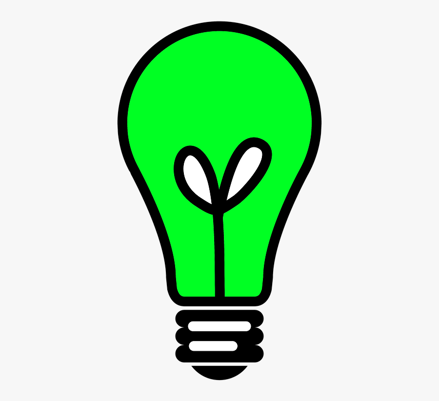 Transparent Green Light Bulb Png - Light Bulb Illustration Png, Transparent Clipart
