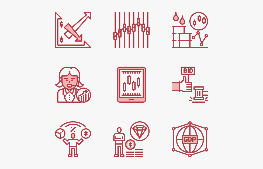 Stock Investment - Icon Date Time Location, Transparent Clipart
