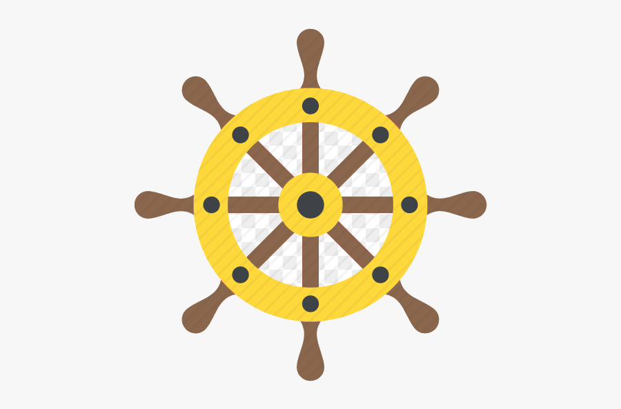 Ship Wheel Boat Captain Rudder Helm Steering Transparent - Christmas Symbols, Transparent Clipart