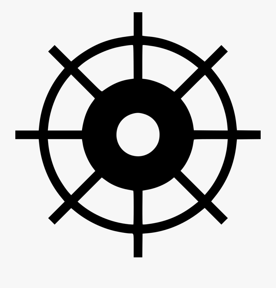 Ship Wheel - Boat Steering Wheel Symbol, Transparent Clipart