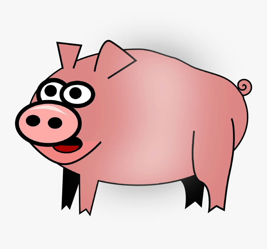 Clip Art Free Content Domestic Pig Pig Roast Portable - Clip Art, Transparent Clipart