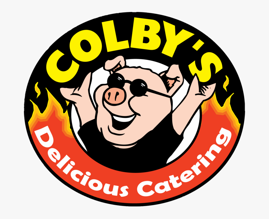 Catering Logo Pig - Colby's Rush Ny, Transparent Clipart