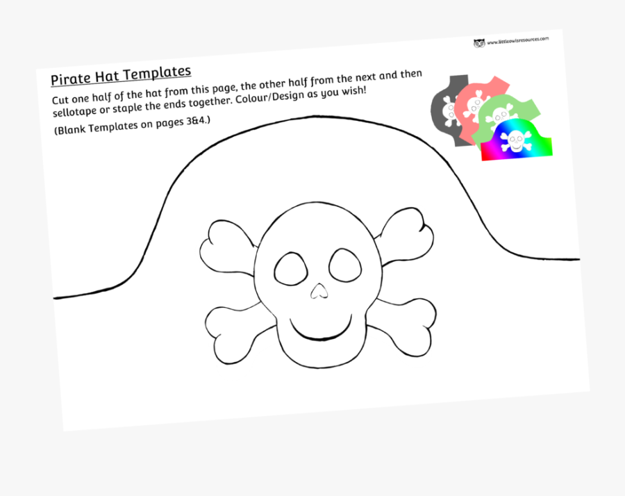 Pirate Hatcover, Transparent Clipart