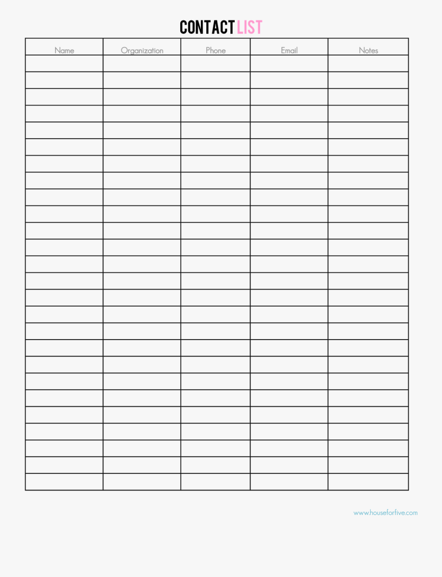 Clip Art Printable To Do List Template - Claughton Middle School Schedule, Transparent Clipart
