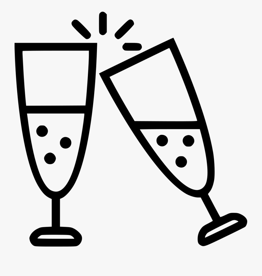 Champagne Glasses - Champagne Glass Graphic Png, Transparent Clipart