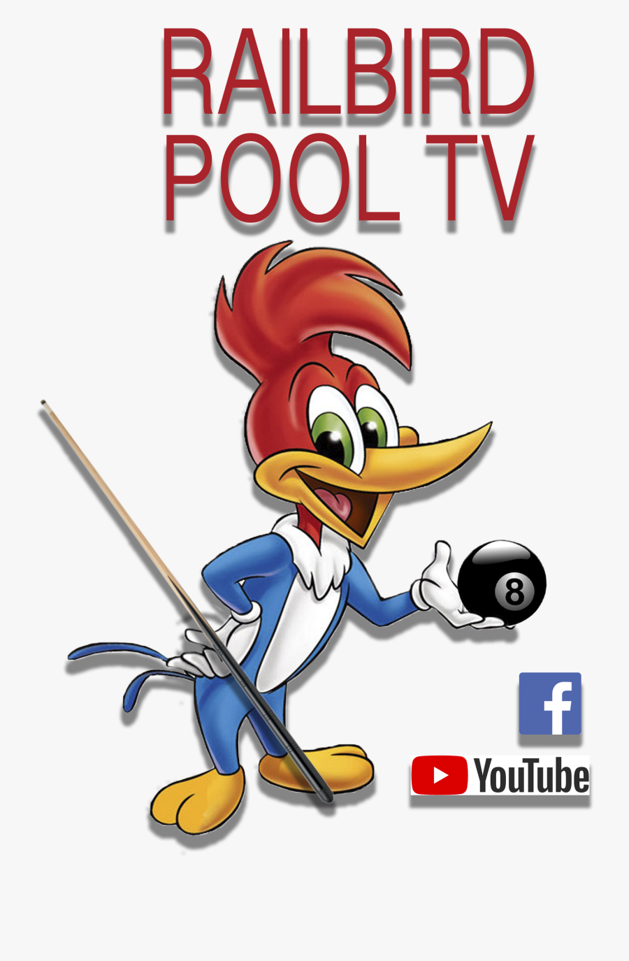 Railbird Pool Tv - Woody Woodpecker Pica Pau, Transparent Clipart