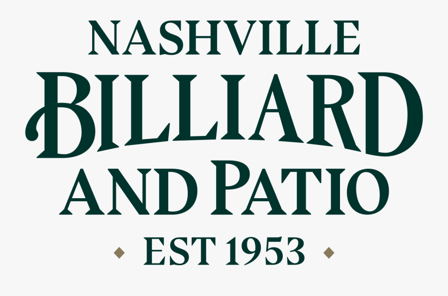 Nashville Billiard Logo - Calligraphy, Transparent Clipart