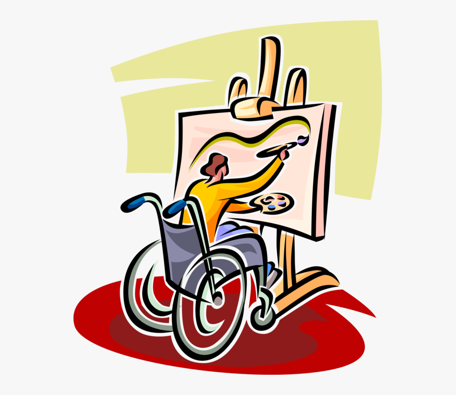 Painting Of Disabled Person, Transparent Clipart