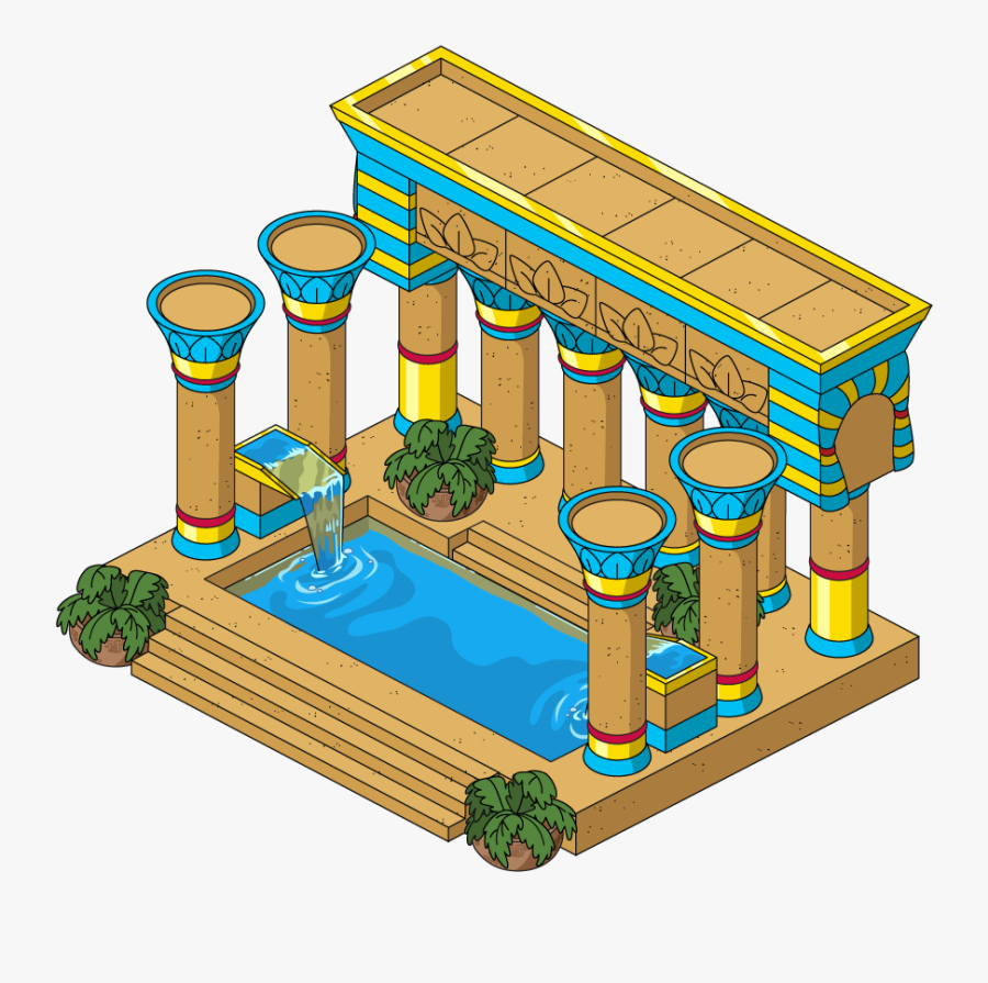 Building Egyptianbathhouse V2@4x - Egyptian Bathhouse, Transparent Clipart