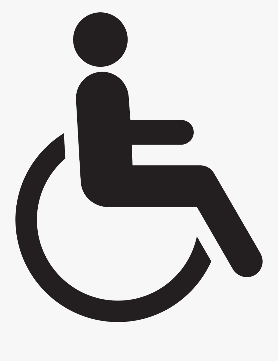 Person With Disability Logo, Transparent Clipart