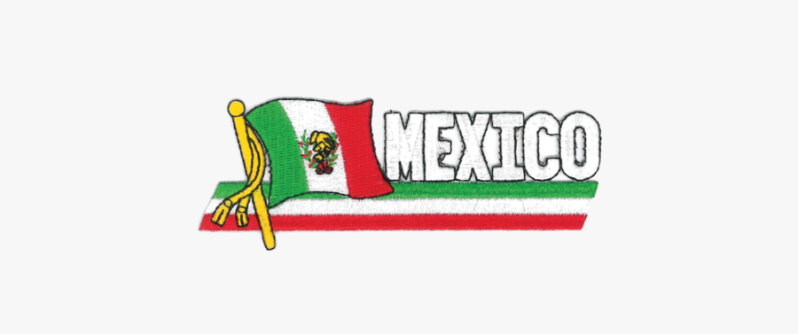 1409 Mexican Flag Patch - Illustration, Transparent Clipart