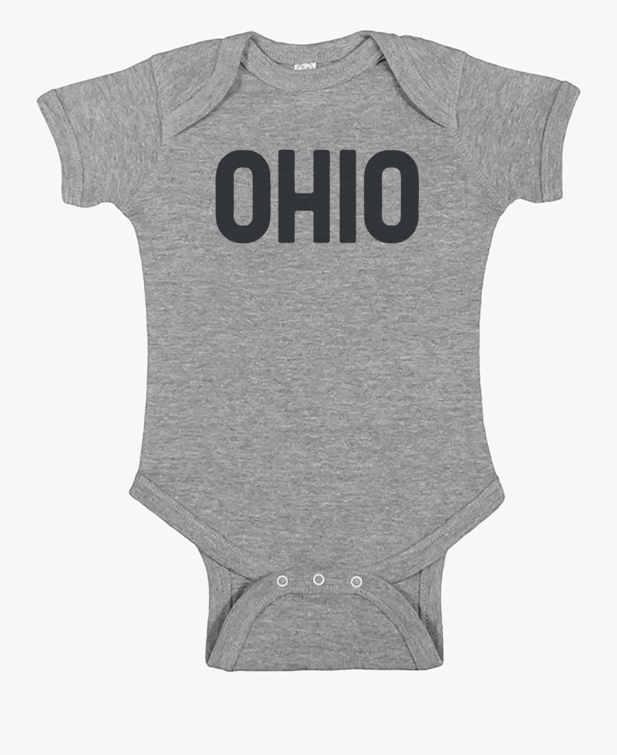 Simple Ohio Onesie Onesie - Infant Bodysuit, Transparent Clipart