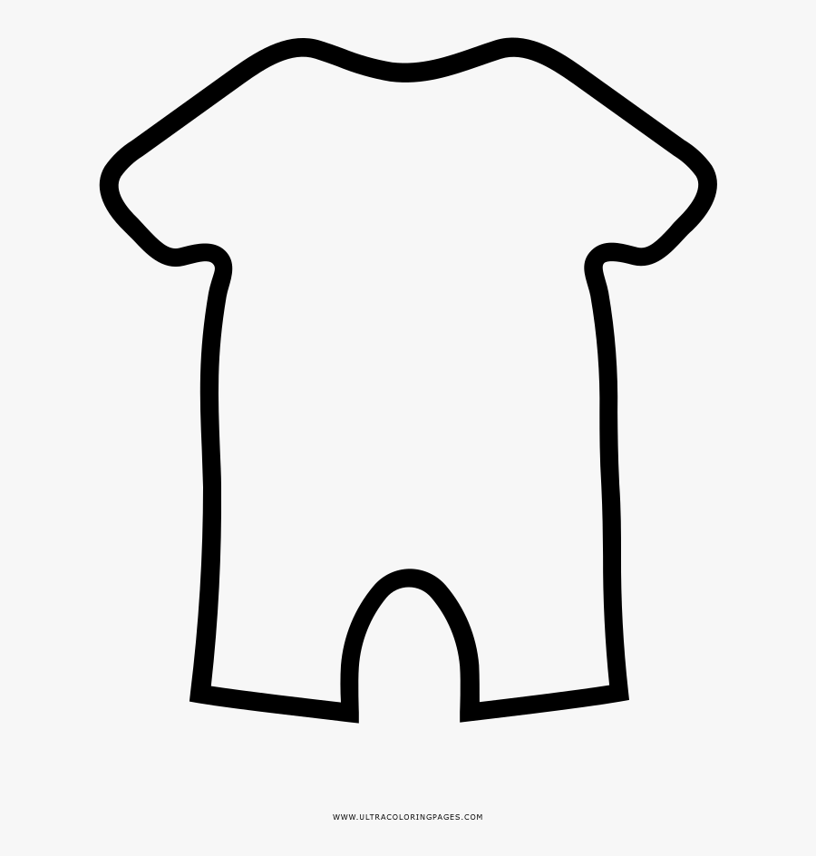 Onesie Coloring Page, Transparent Clipart