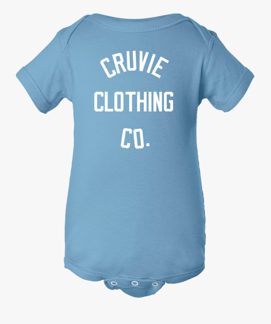 Infant Light Blue Tight Knit Onesie - Active Shirt, Transparent Clipart