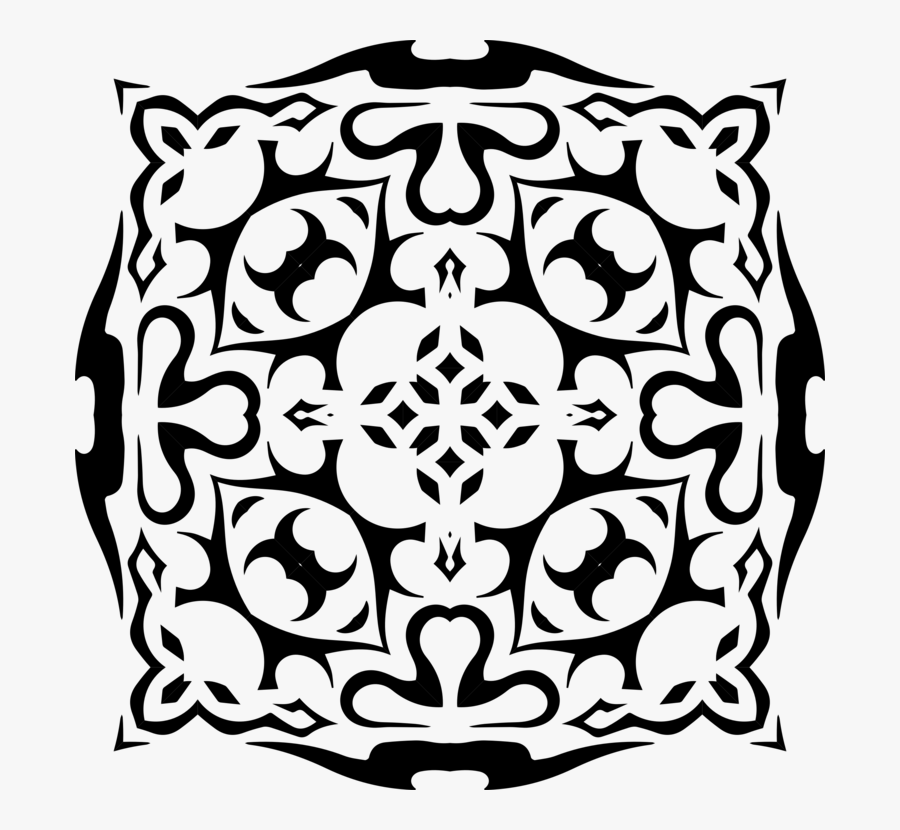 Symmetry,monochrome Photography,artwork - Tribal Tattoo Designs, Transparent Clipart