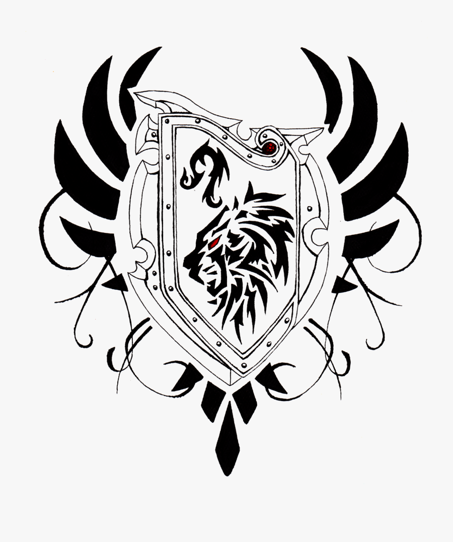 Shield Design In Tattoo, Transparent Clipart