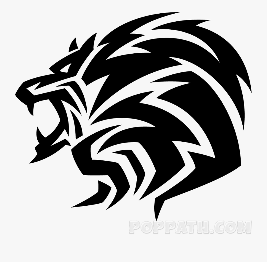 Tattoo Of Lion Drawing, Transparent Clipart