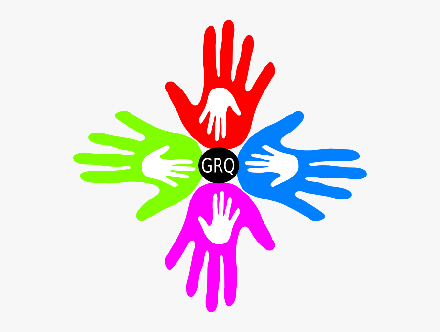 Colorful Hand Icon Png, Transparent Clipart