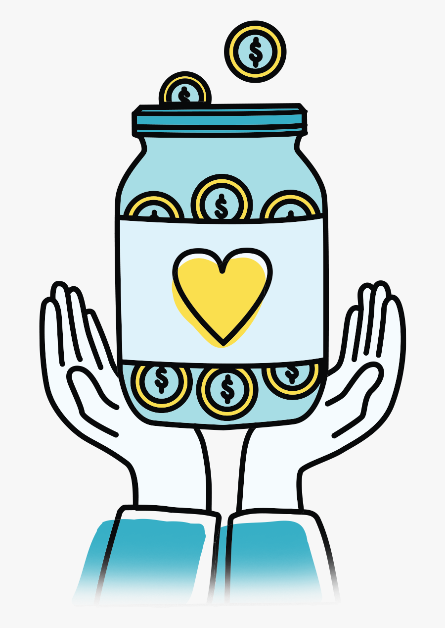 Donationmoneygraphic, Transparent Clipart