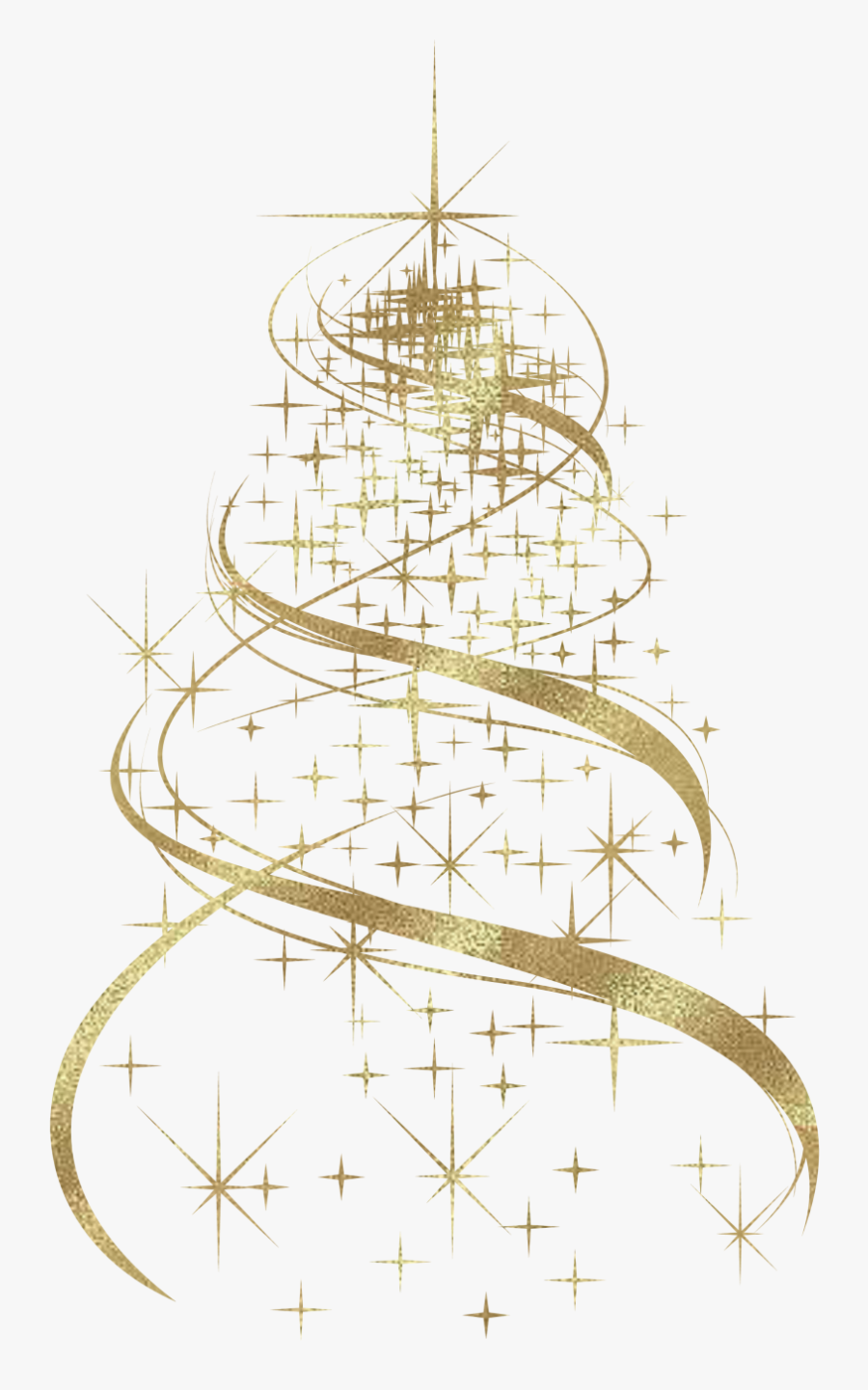 Transparent Gold Christmas Bow Clipart - Christmas Tree Design Png, Transparent Clipart