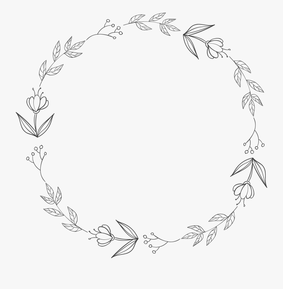 Vòng Tròn Hoa Vector, Transparent Clipart