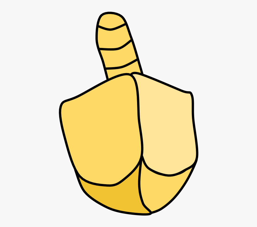 Dreidel, Yellow, Toy, Transparent Clipart