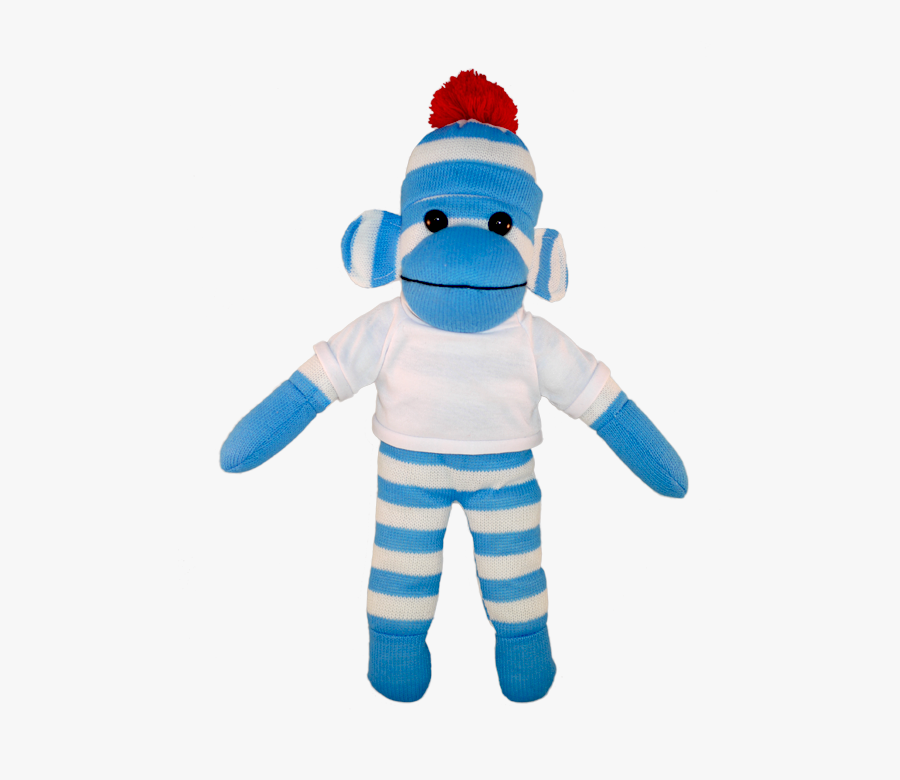 Clip Art Colorful Sock Monkey - Blue Sock Monkey Png, Transparent Clipart