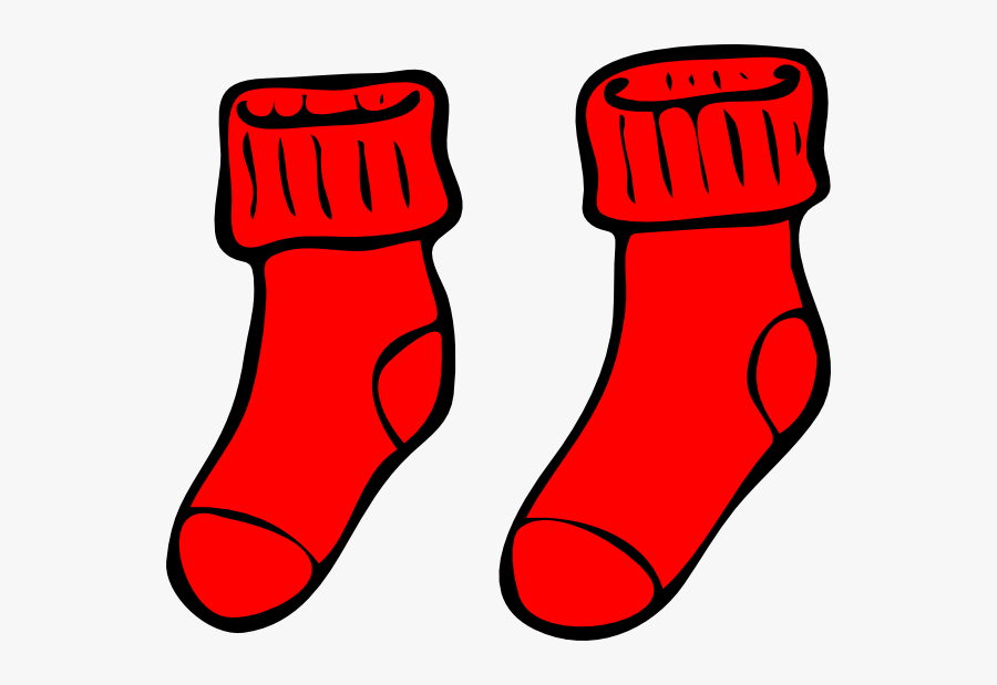 Red Socks Clip Art At Clker - Socks Clip Art, Transparent Clipart
